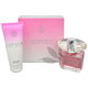 Versace Bright Crystal Zestaw podarunkowy, woda toaletowa 90ml + mleczko do ciała 100ml