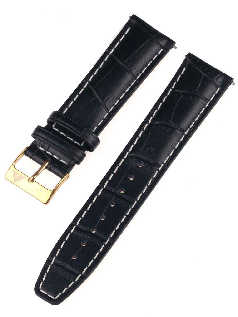 Rothenschild mid-17757 Universal Strap 22mm Black, Gold buckle