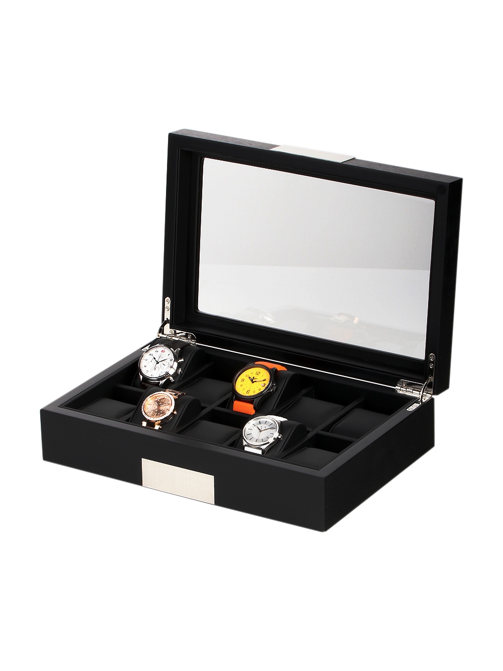 Rothenschild Watch Box RS-2350-10BL for 10 Watches Black