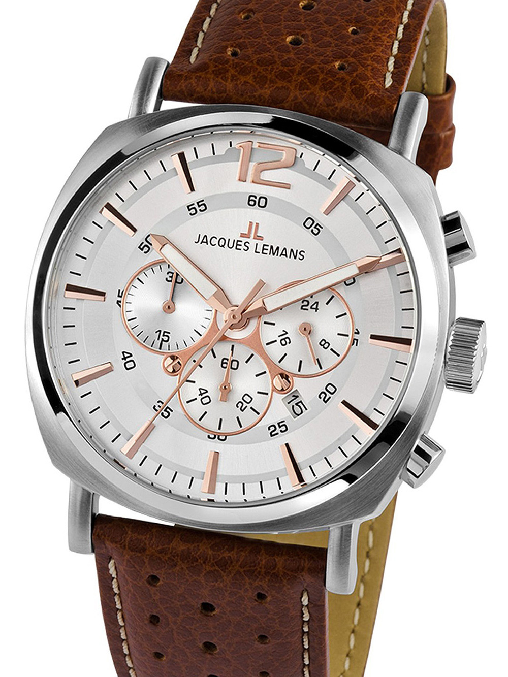 Jacques Lemans 1-1645.1D Lugano Chronograph Mens Watch 46mm 10ATM