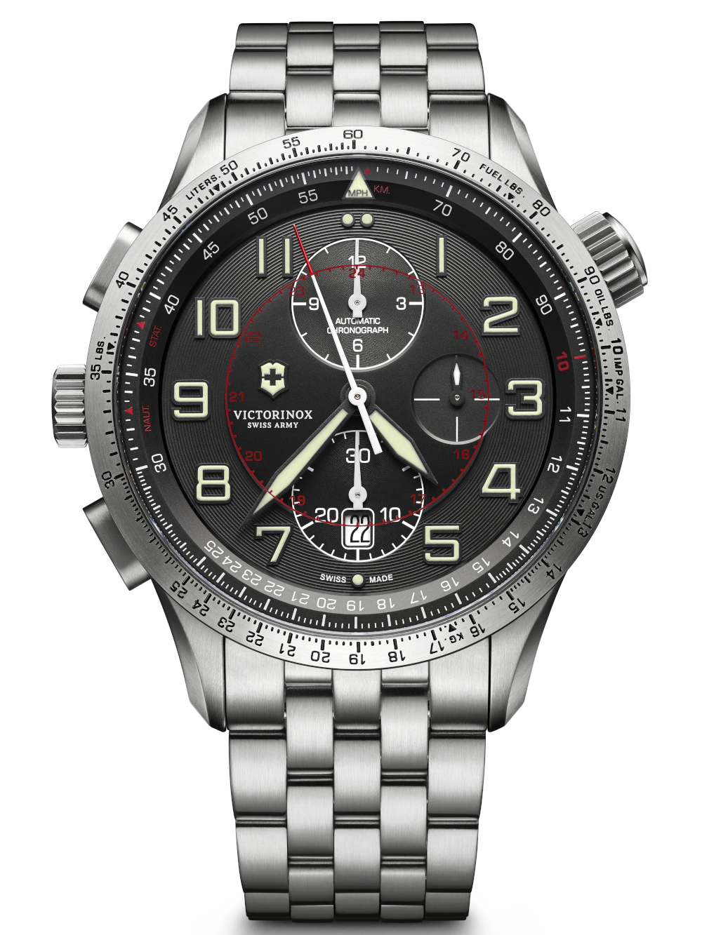 Victorinox 241722 Airboss Mach 9 Chronograph 45mm 10ATM