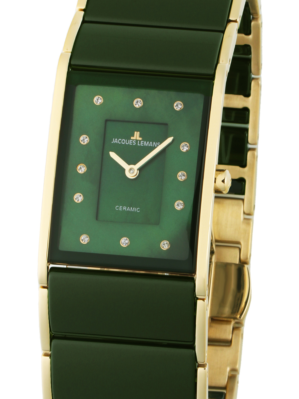 Jacques Lemans 1-1940M Dublin Ceramic ladies 24 x 28 mm