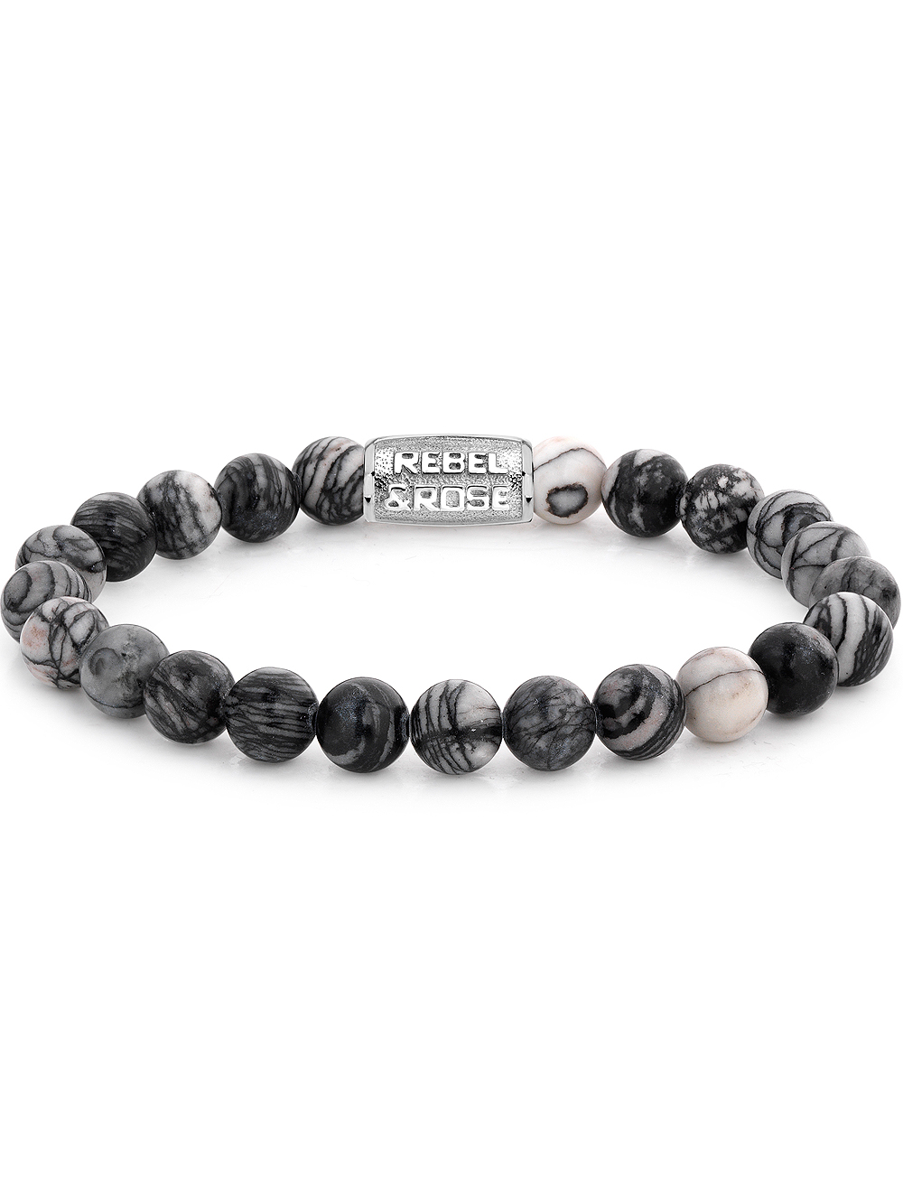 Rebel & Rose Bracelet Black Wolf RR-80032-S-L mens