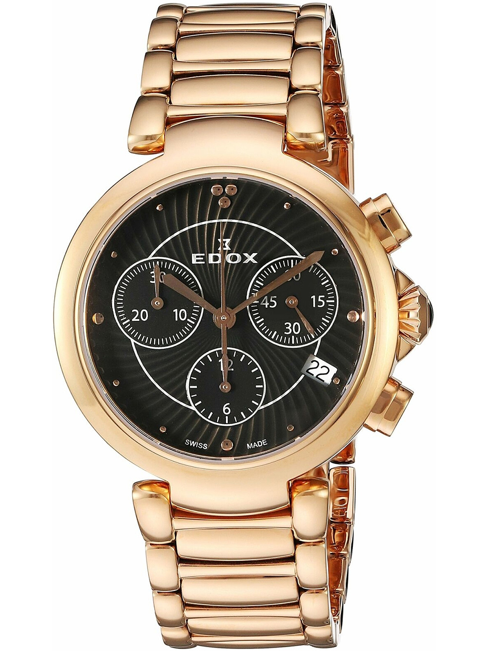 Edox 10220-37RM-NIR LaPassion Chronograph Ladies Watch 35mm 5ATM