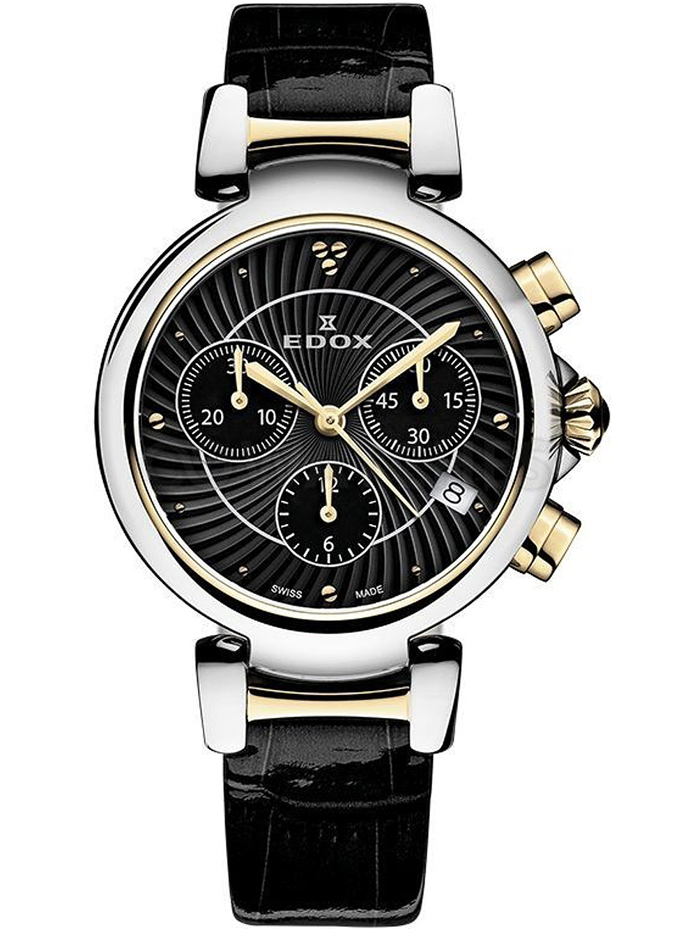 Edox 10220-357RC-NIR LaPassion Chronograph Ladies Watch 35mm 5ATM