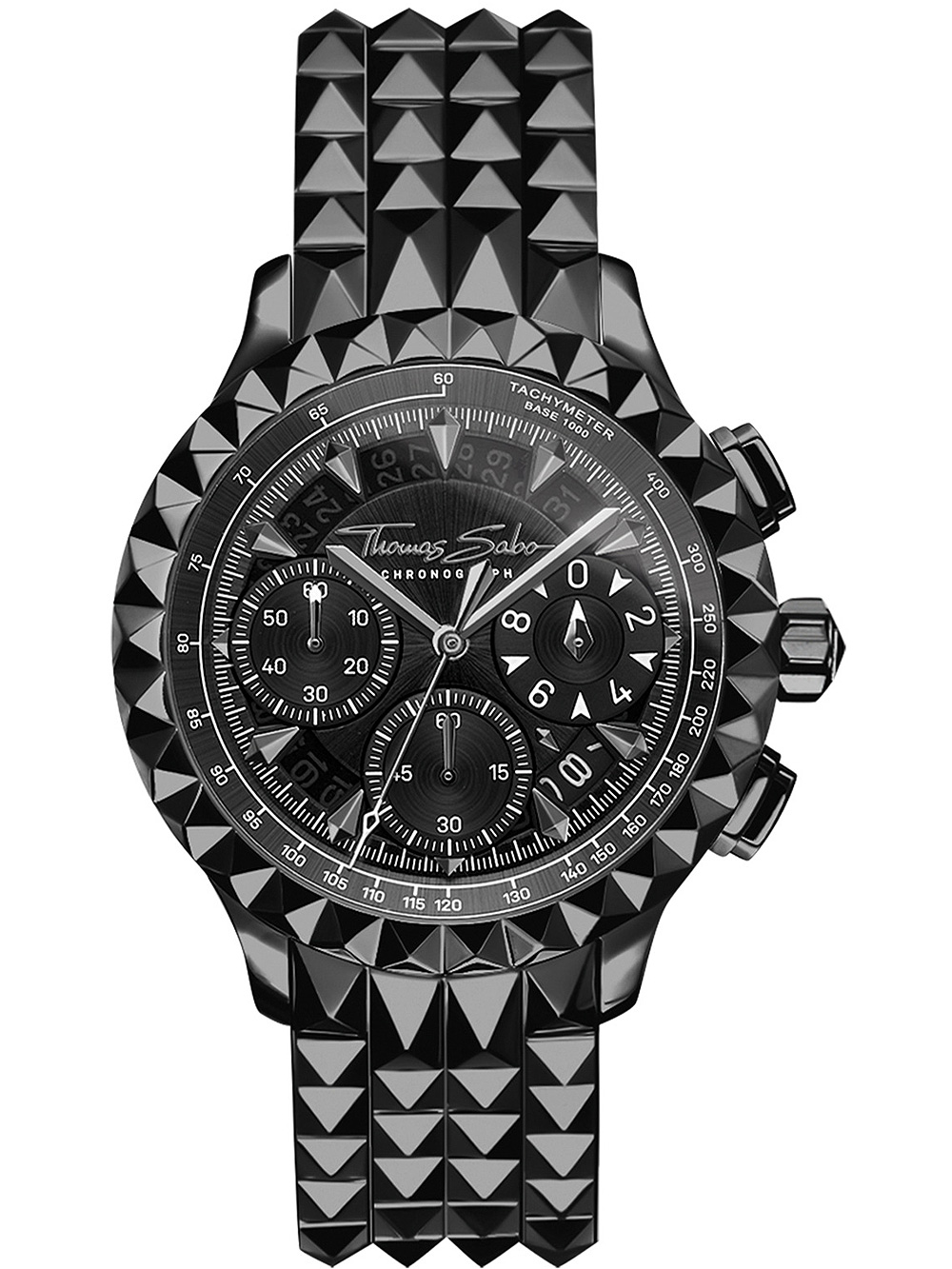 Thomas Sabo WA0359-202-203 Rebel at Heart Chronograph Mens Watch 43mm 5ATM