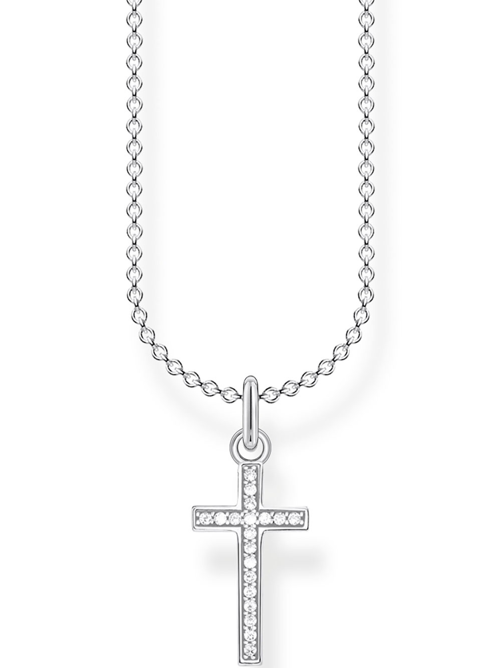 Thomas Sabo KE2043-051-14 Cross Pave Ladies Necklace, adjustable