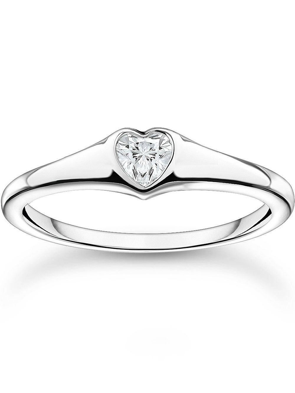 Thomas Sabo Ladies Ring TR2390-051-14-54 heart size 54