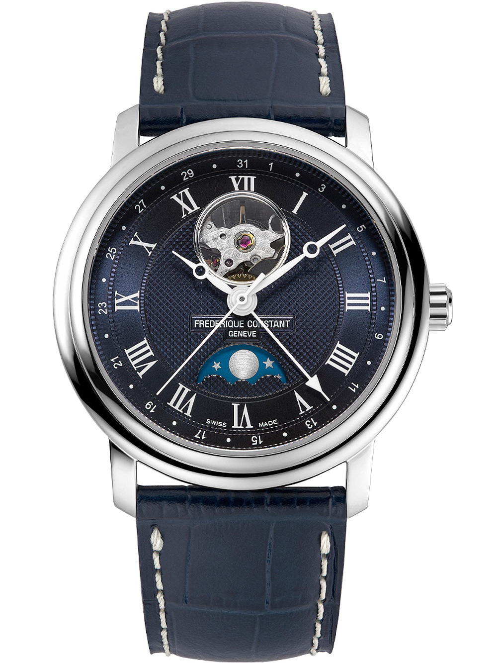 Frederique Constant FC-335MCNW4P26 Classic Moonphase Automatic Mens Watch