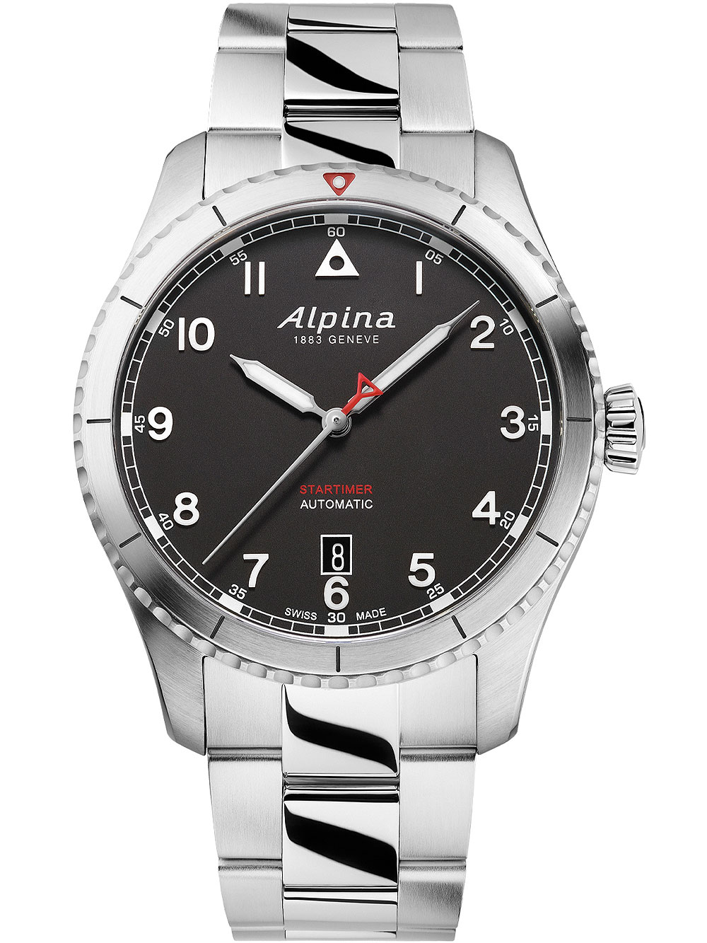 Alpina AL-525BW4S26B Startimer Pilot Automatic Mens Watch 41mm 10ATM