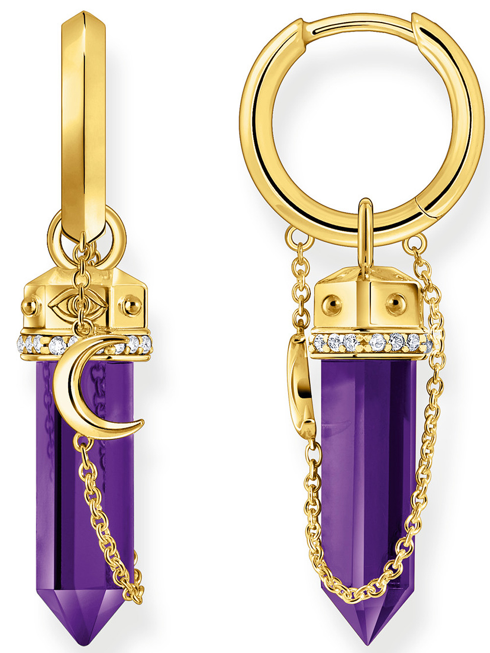 Thomas Sabo Creole with imitation amethyst CR722-414-13