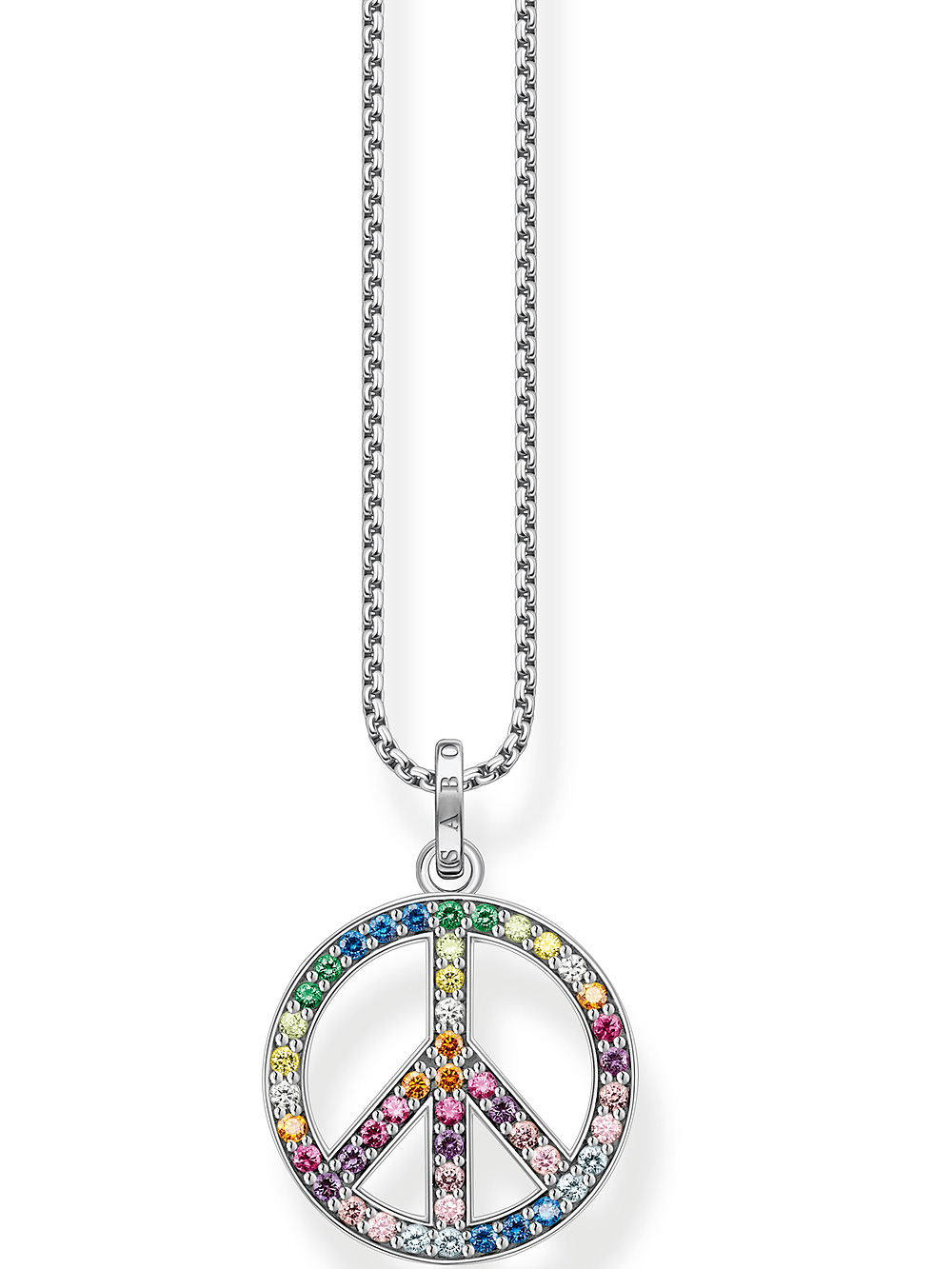 Thomas Sabo KE2170-318-7 Peace Rainbow Ladies Necklace, adjustable