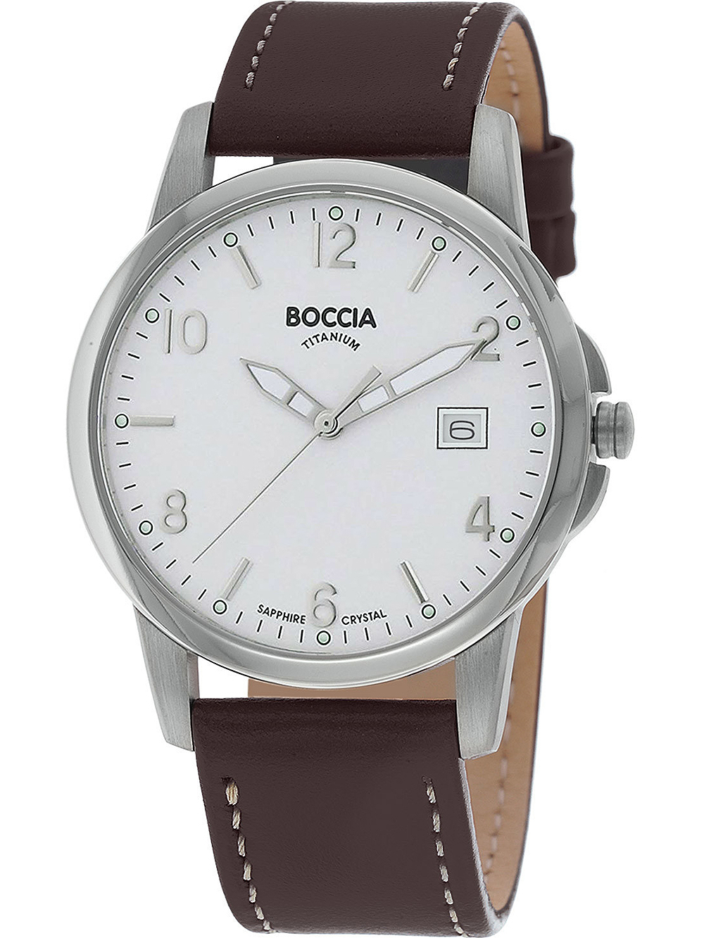 Boccia 3625-01 men`s watch titanium 36mm 5ATM