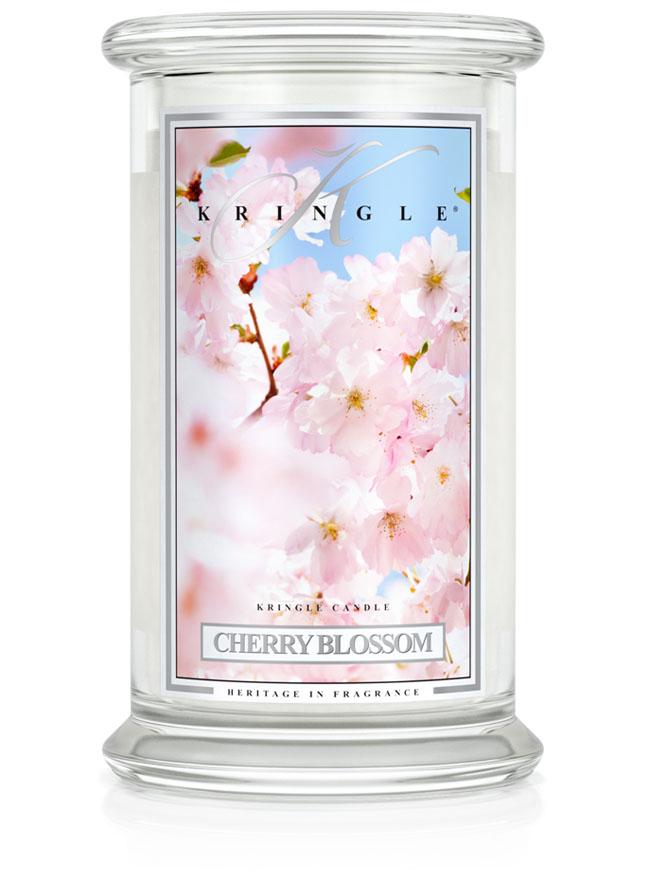 Kringle Candle Cherry Blossom duża świeca zapachowa 2-knotowa (624 g)