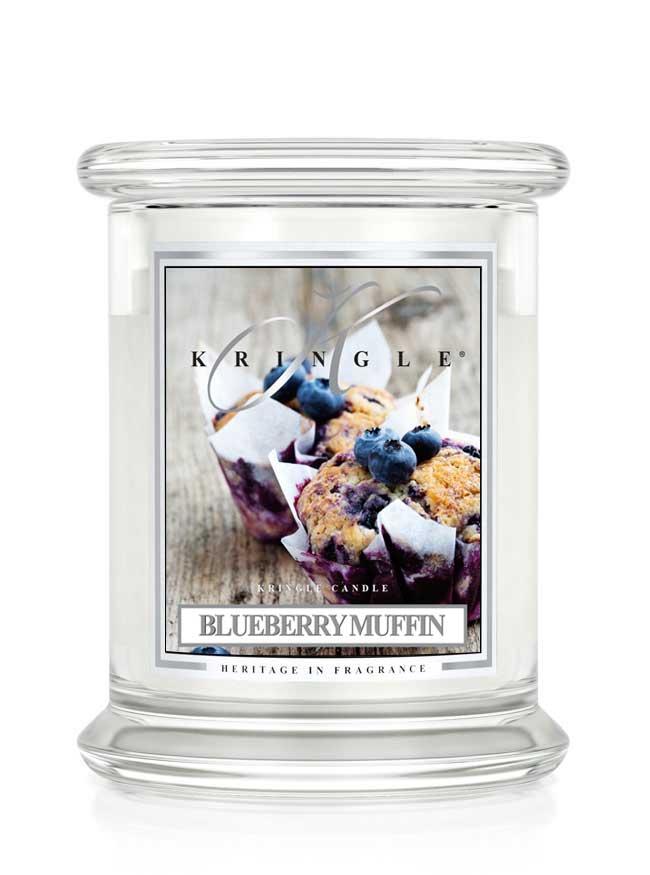 Kringle Candle Blueberry Muffin średnia świeca zapachowa z 2 knotami (411 g)