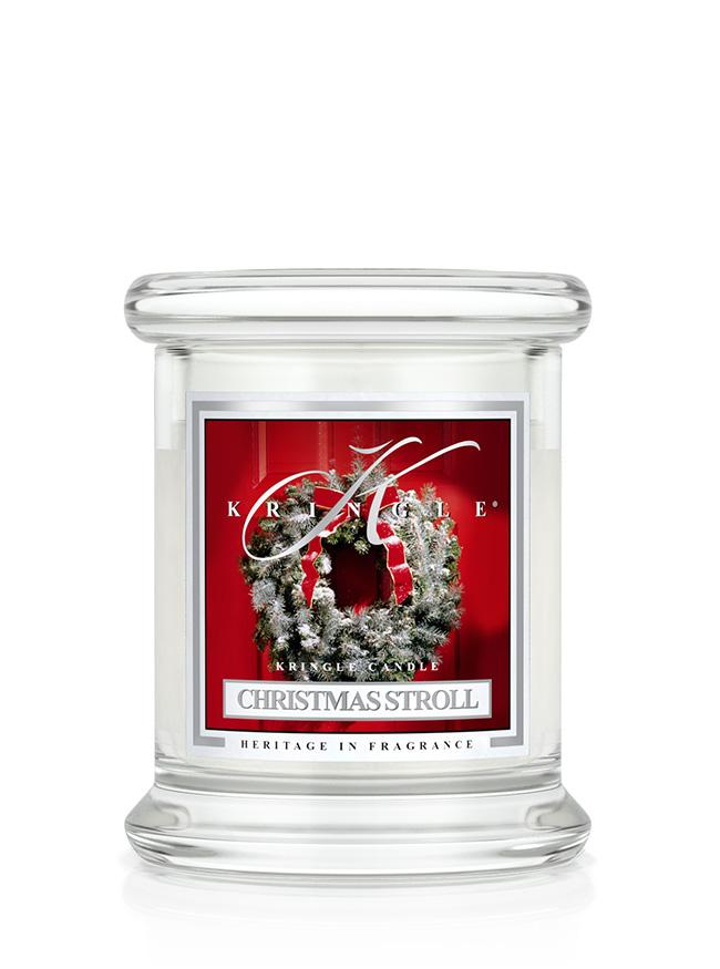 Kringle Candle Christmas Stroll świeca zapachowa mini 1-knot (127 g)