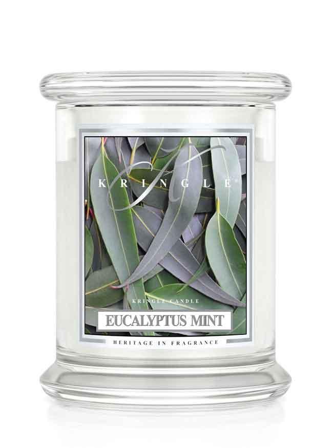 Kringle Candle Eucalyptus Mint świeca zapachowa średnia z 2 knotami (411 g)