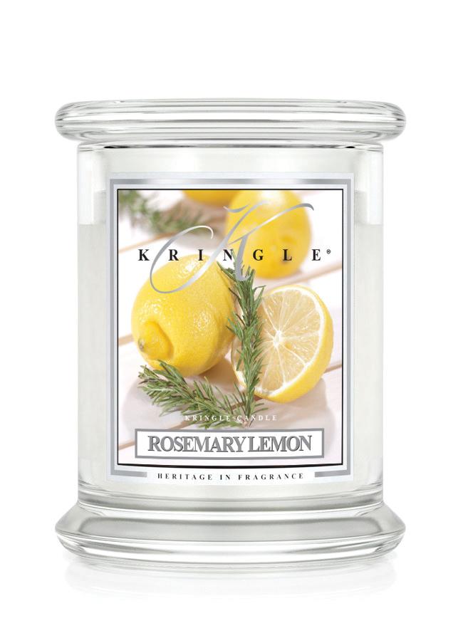 Kringle Candle Rosemary Cytryna świeca zapachowa średnia z 2 knotami (411 g)