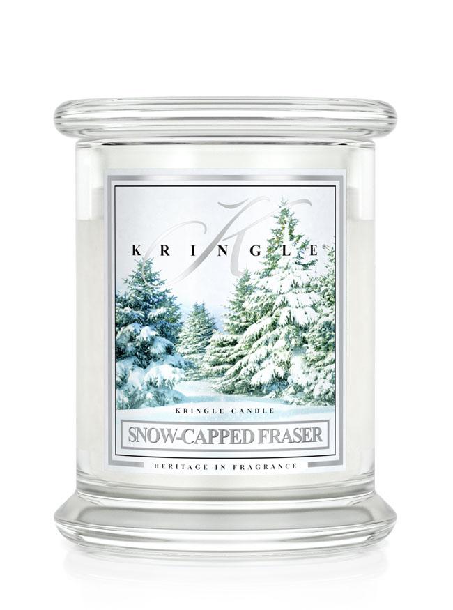 Kringle Candle Snow Capped Fraser świeca zapachowa średnia z 2 knotami (411 g)