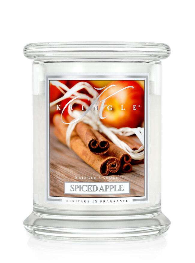 Kringle Candle Spiced Apple świeca zapachowa średnia z 2 knotami (411 g)