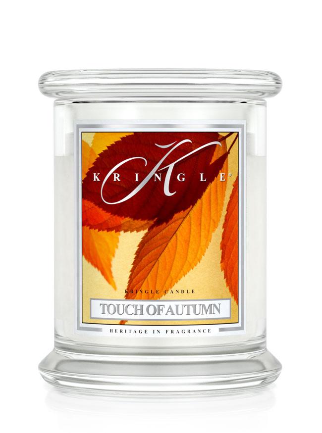 Kringle Candle Touch of Autumn średnia świeca zapachowa z 2 knotami (411 g)