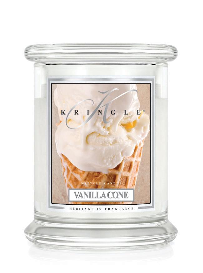 Kringle Candle Vanilla Cone świeca zapachowa średnia z 2 knotami (411 g)