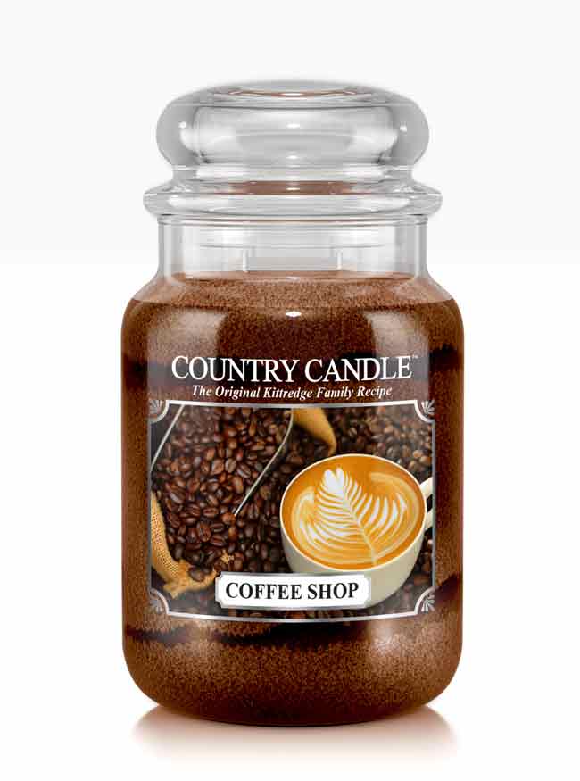 Świeca zapachowa Country Candle Coffee Shop duża z 2 knotami (652 g)