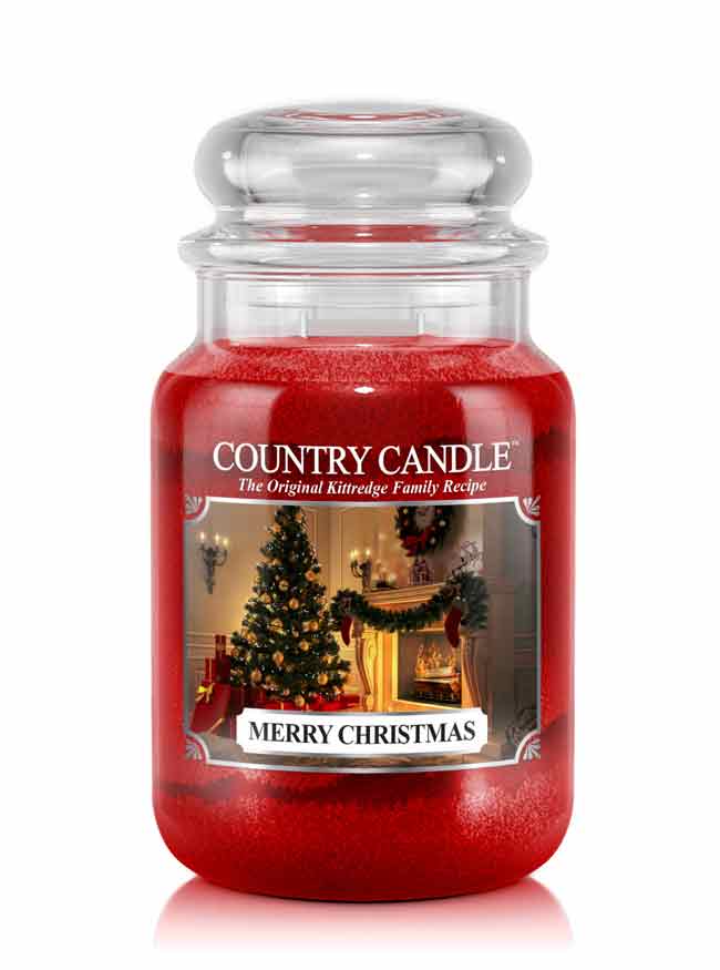 Country Candle Merry Christmas duża świeca zapachowa z 2 knotami (652 g)