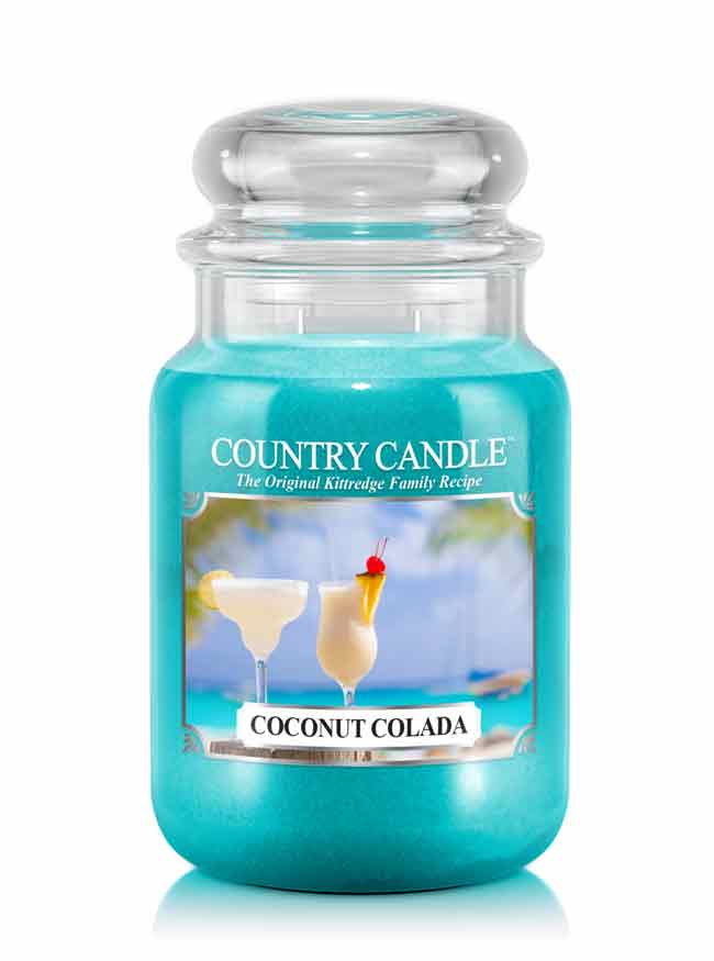 Country Candle Coconut Colada duża świeca zapachowa z 2 knotami (652 g)