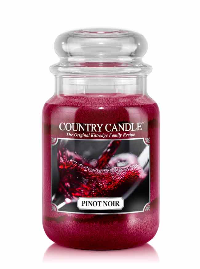 Country Candle Pinot Noir duża świeca zapachowa z 2 knotami (652 g)