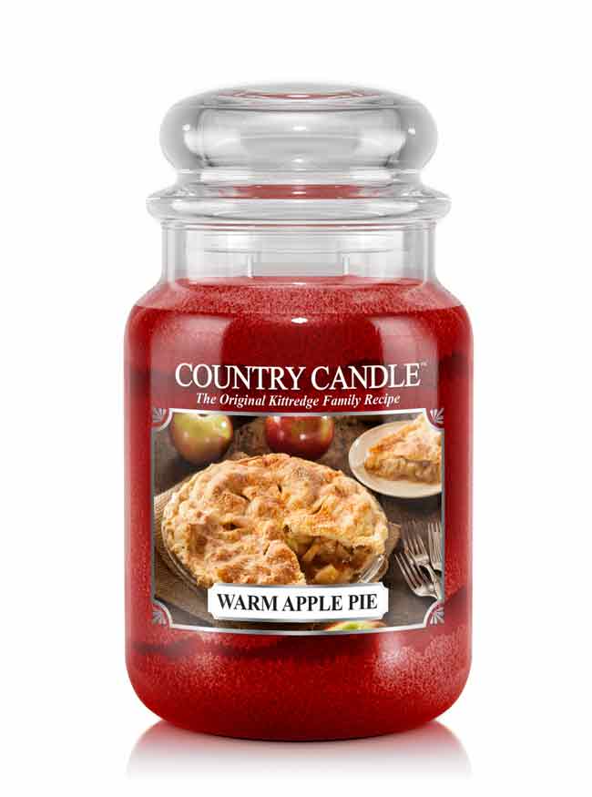 Country Candle Warm Apple Pie duża świeca zapachowa z 2 knotami (652 g)