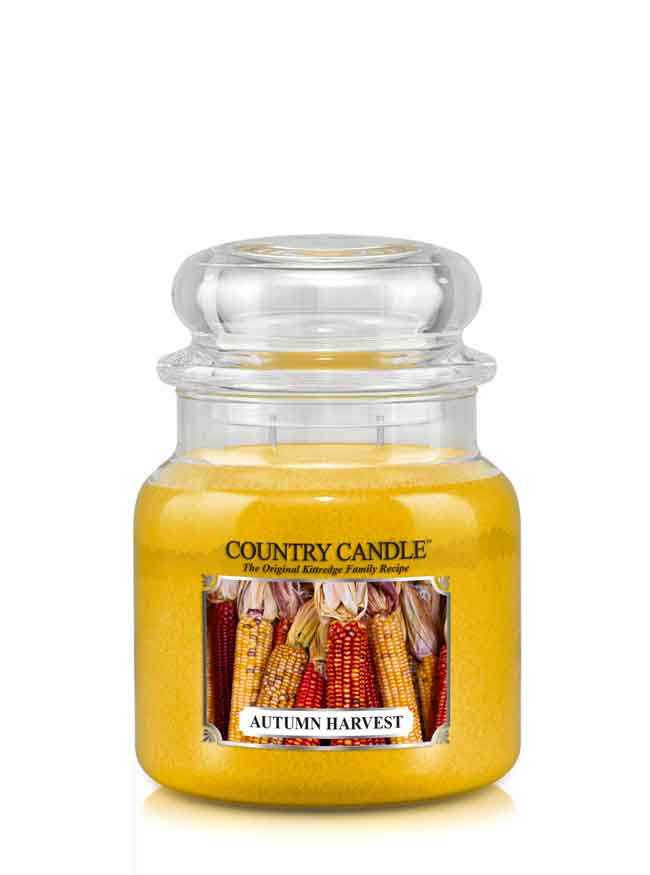 Country Candle Autumn Harvest średnia świeca zapachowa z 2 knotami (453 g)