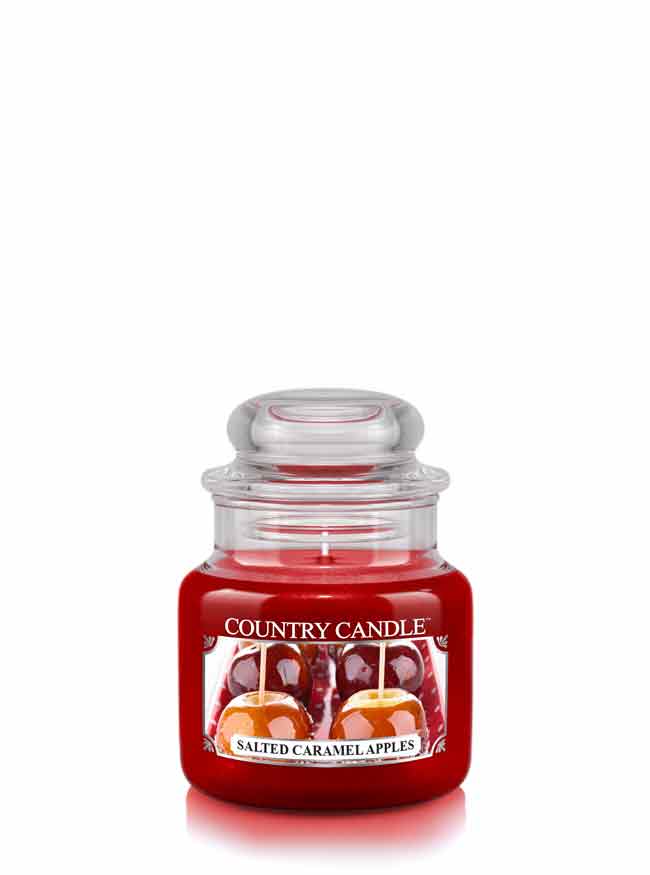 Country Candle Salted Caramel Apples świeca zapachowa mini 1 knot (104 g)