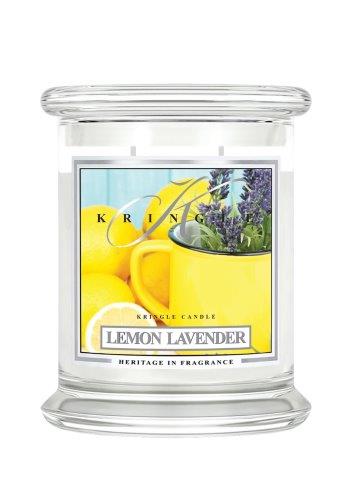 Kringle Candle Lemon Lavender świeca zapachowa średnia z 2 knotami (411 g)