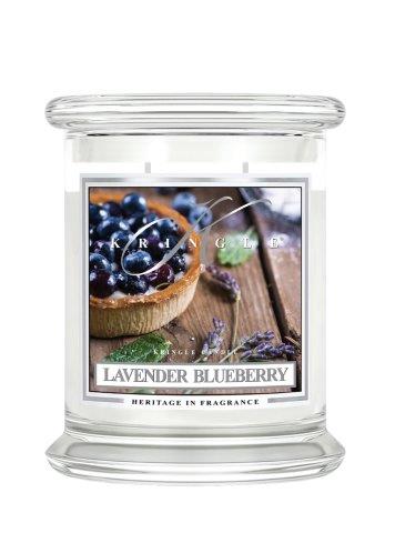 Kringle Candle Lavender Blueberry świeca zapachowa średnia z 2 knotami (411 g)