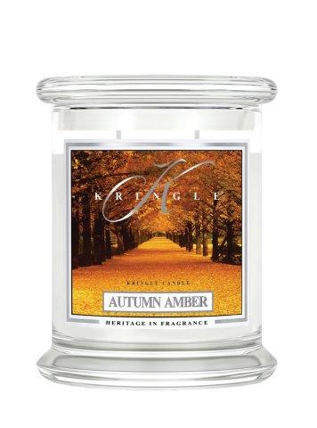 Kringle Candle Autumn Amber świeca zapachowa średnia z 2 knotami (411 g)