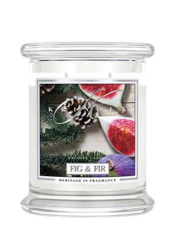 Kringle Candle Fig & Fir świeca zapachowa średnia z 2 knotami (411 g)