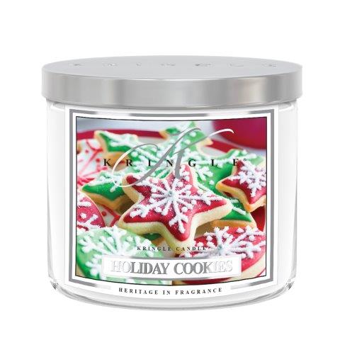 Kringle Candle TUMBLER Holiday Cookies świeca zapachowa średnia z 2 knotami (411 g)