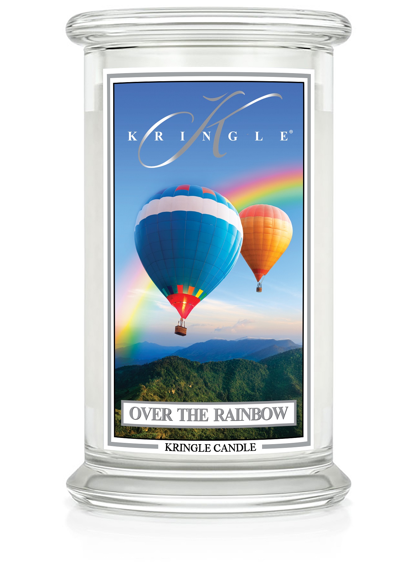 Kringle Candle Over the Rainbow duża świeca zapachowa z 2 knotami (624 g)