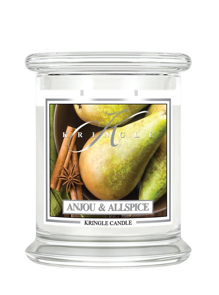 Kringle Candle Anjou & Allspice świeca zapachowa średnia z 2 knotami (411 g)