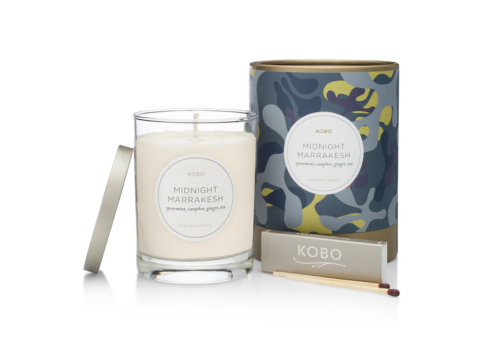 Świeca zapachowa KOBO Camo Midnight Marrakesh Candle (11 uncji / 312 g)