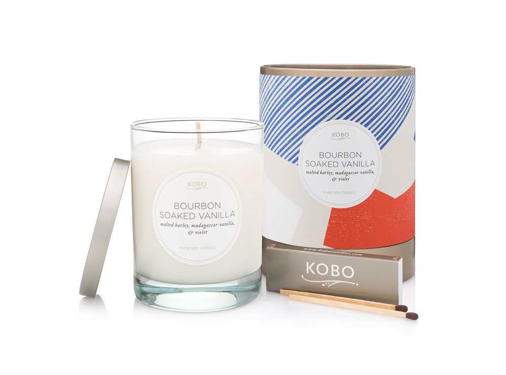 KOBO Natural Math Bourbon Soaked Vanilla Candle świeca zapachowa (11 uncji / 312 g)