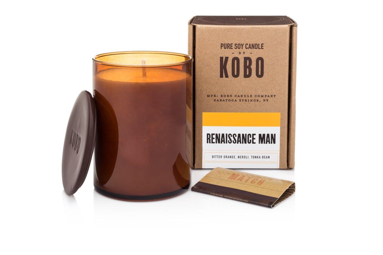 KOBO Woodblock Candle Renaissance Man świeca zapachowa (15oz / 425g)