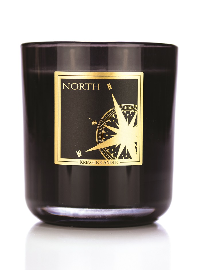 Kringle Candle BLACK LINE North duża świeca zapachowa z 2 knotami (340 g)