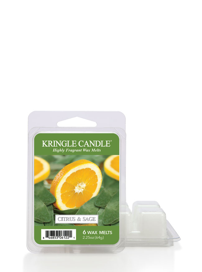 Wosk zapachowy Kringle Candle Citrus & Sage (64 g)