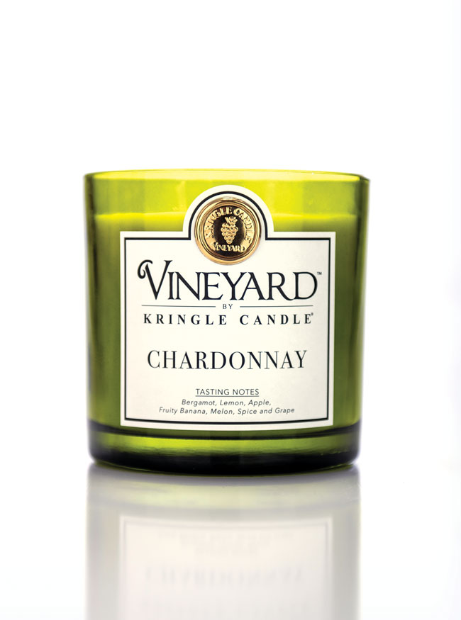 Kringle Candle VINEYARD Chardonnay świeca zapachowa z 4 knotami (737 g)