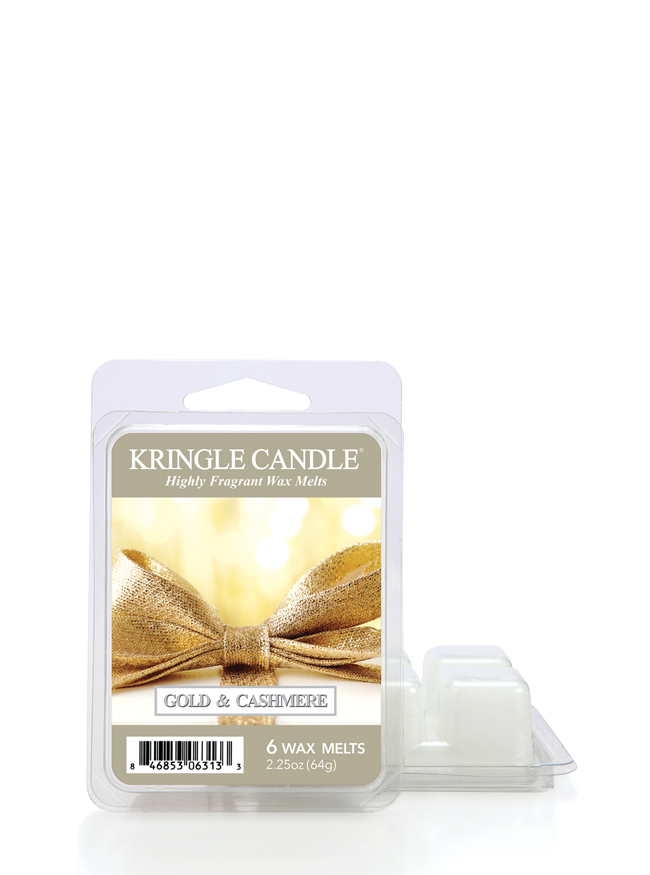 Wosk zapachowy Kringle Candle Gold & Cashmere (64 g)