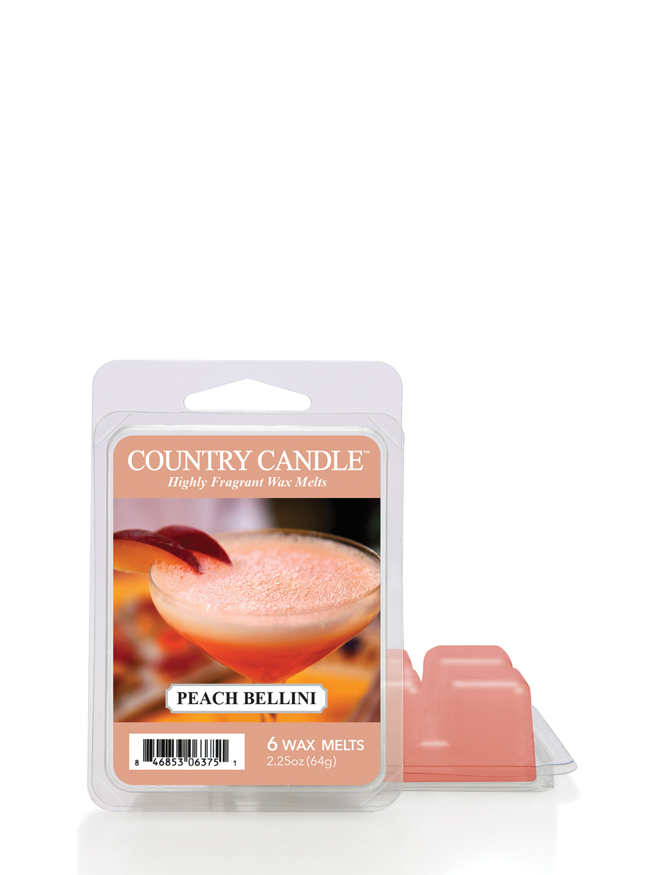 Wosk zapachowy Country Candle Peach Bellini (64 g)