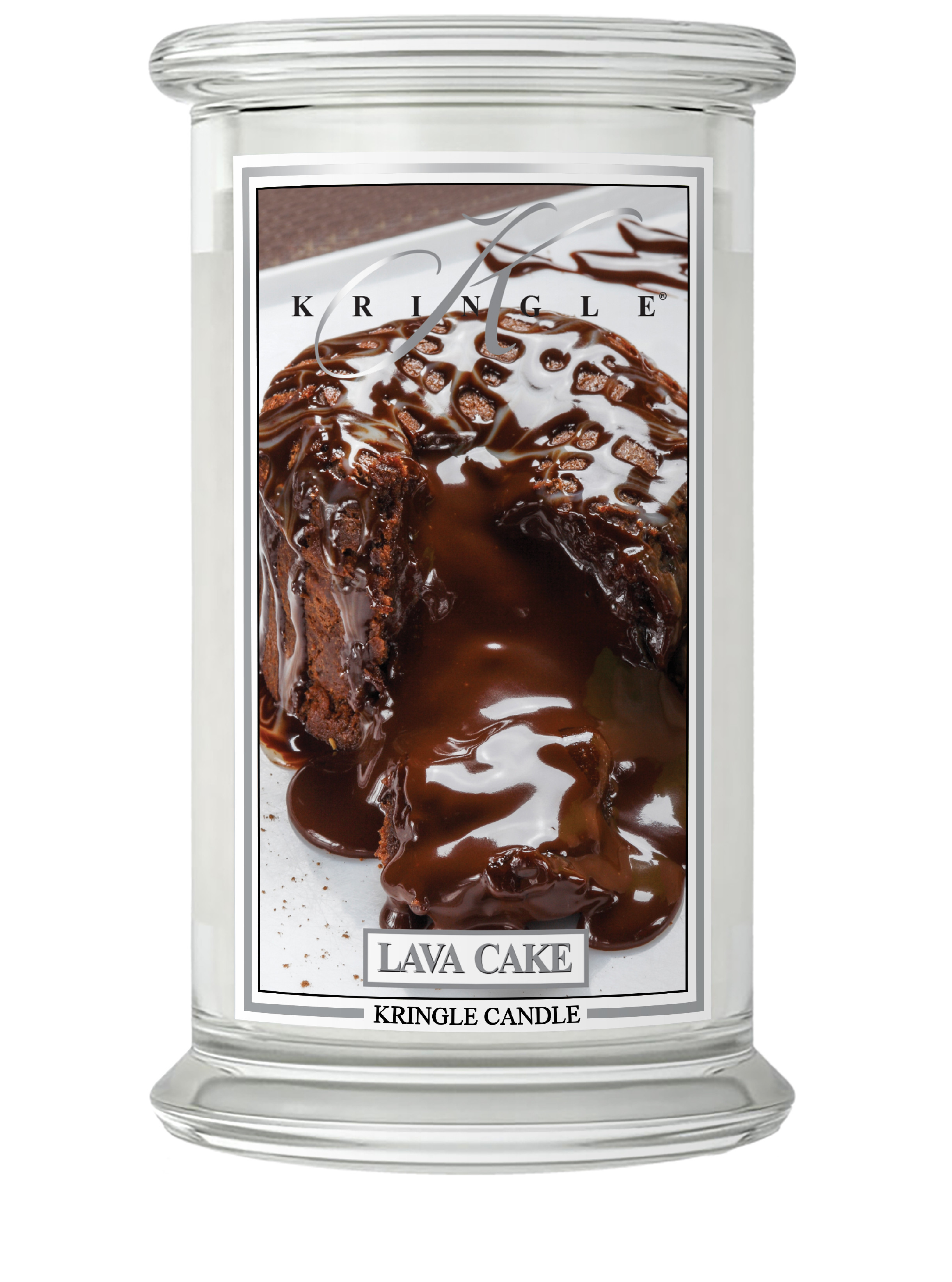 Świeca zapachowa Kringle Candle Lava Cake duża z 2 knotami (624 g)