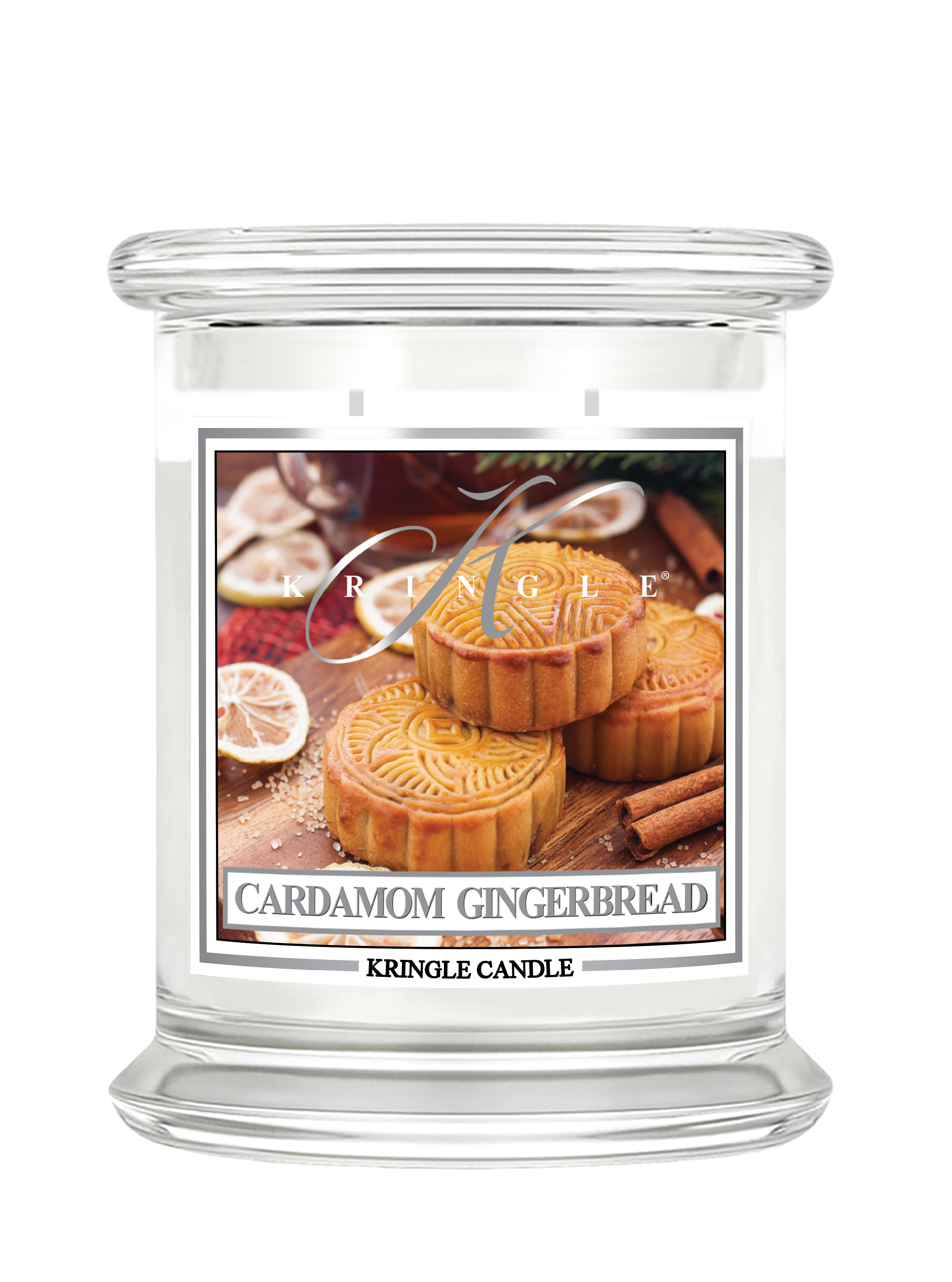 Kringle Candle Cardamom Gingerbread świeca zapachowa średnia z 2 knotami (411 g)